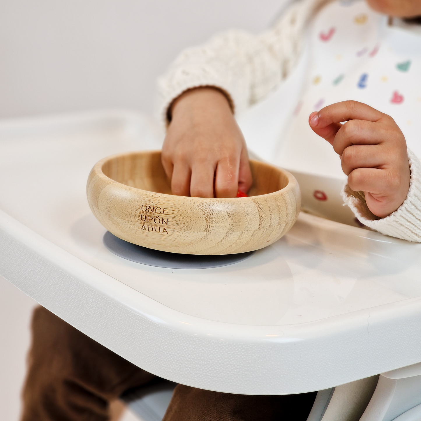 My First Breakfast Set - 100% Natural Bamboo (4pc set) / Stone Blue