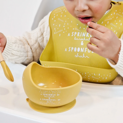 Lux Silicone Bowl & Spoon Set: A sprinkle of barakah & spoonful of shukr