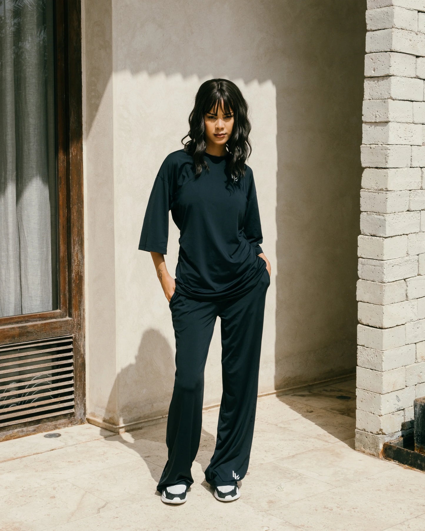 Sport wide pants black