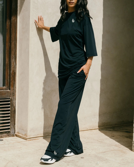 Sport wide pants black