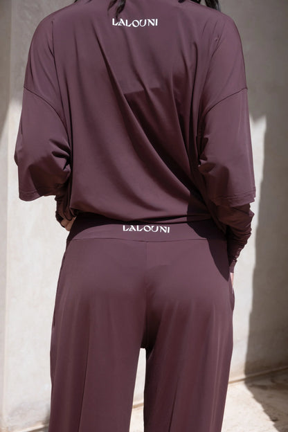 Sport wide pants brown